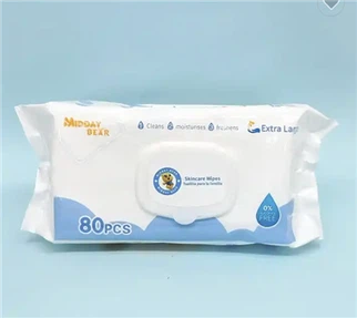 مناديل مبللة خالية من الكحول